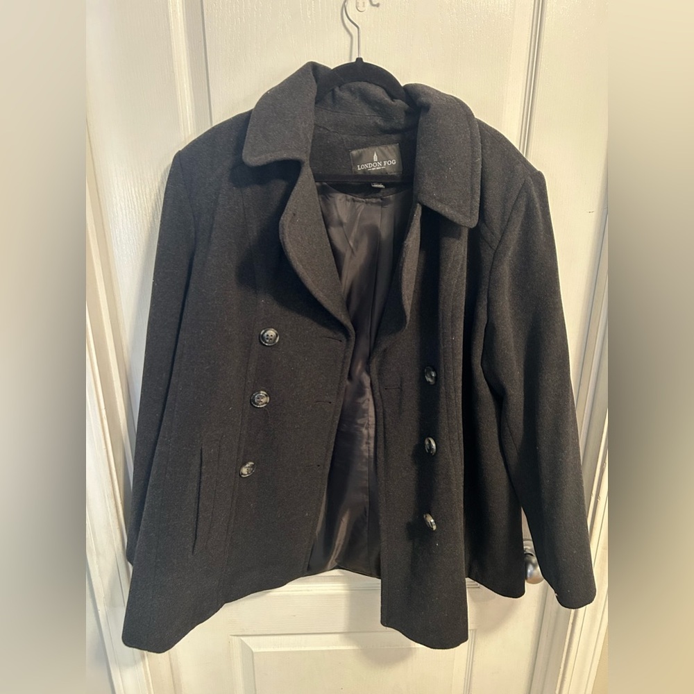 London Fog Plus Size wool coat XXL EUC